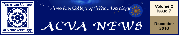 American College of Vedic Astrology December Newsletter