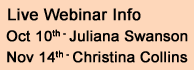 Live Webinar Information
