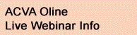 Live Webinar Information
