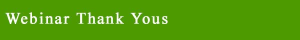 Webinar Thank Yous by Angela Pennington